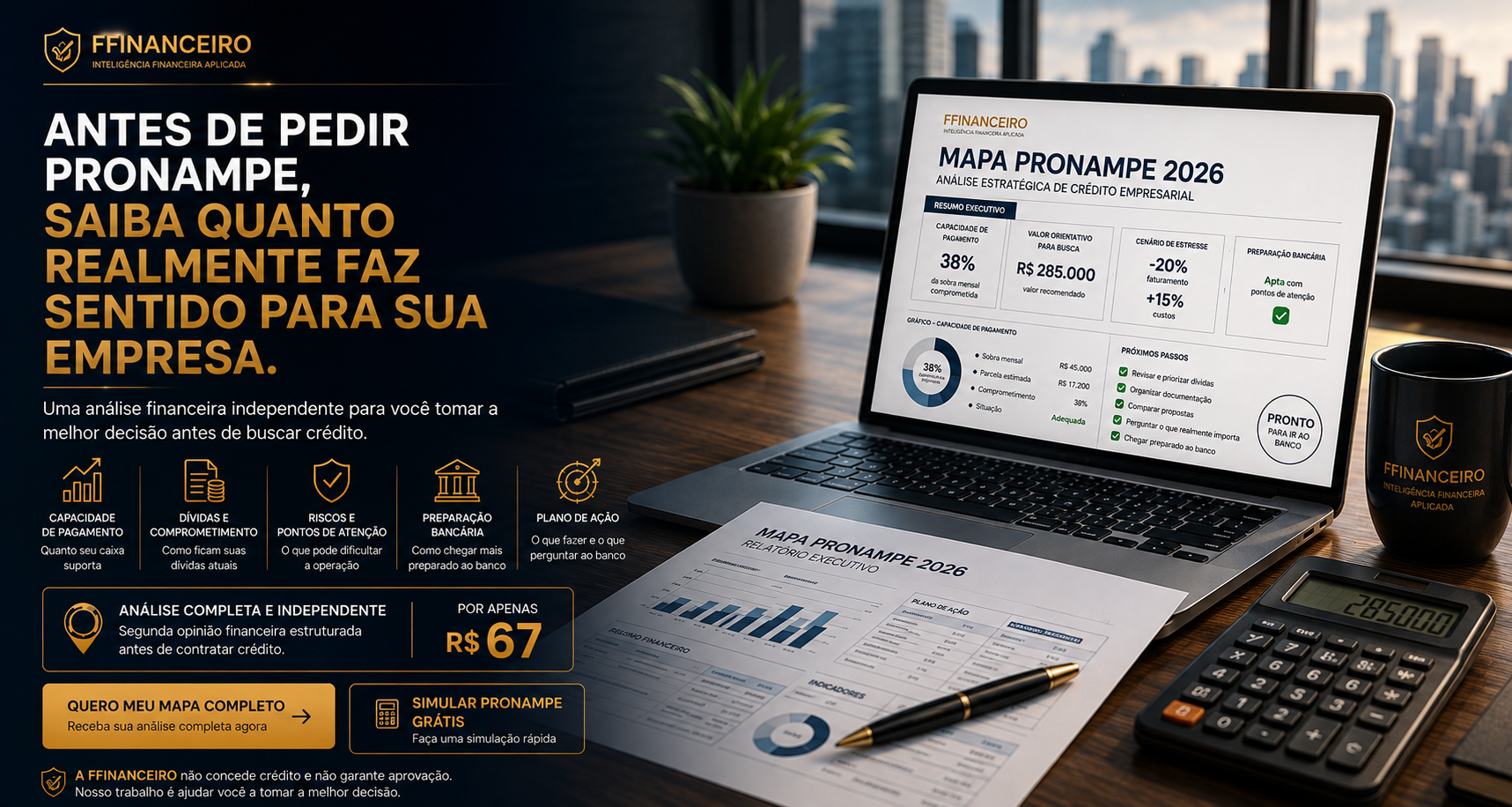 Mapa PRONAMPE 2026 — análise estratégica de crédito empresarial FFinanceiro